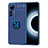 Funda Silicona Carcasa Ultrafina Goma con Magnetico Anillo de dedo Soporte SD2 para Xiaomi Mi 12T 5G Azul