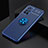 Funda Silicona Carcasa Ultrafina Goma con Magnetico Anillo de dedo Soporte SD2 para Xiaomi Poco M4 Pro 5G Azul