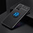 Funda Silicona Carcasa Ultrafina Goma con Magnetico Anillo de dedo Soporte SD2 para Xiaomi Poco M4 Pro 5G Azul y Negro
