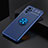 Funda Silicona Carcasa Ultrafina Goma con Magnetico Anillo de dedo Soporte SD2 para Xiaomi Poco M5S Azul
