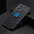 Funda Silicona Carcasa Ultrafina Goma con Magnetico Anillo de dedo Soporte SD2 para Xiaomi Poco X4 GT 5G Azul y Negro