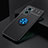 Funda Silicona Carcasa Ultrafina Goma con Magnetico Anillo de dedo Soporte SD2 para Xiaomi Redmi 10 5G Azul y Negro