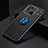 Funda Silicona Carcasa Ultrafina Goma con Magnetico Anillo de dedo Soporte SD2 para Xiaomi Redmi 10 Power Azul y Negro