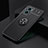 Funda Silicona Carcasa Ultrafina Goma con Magnetico Anillo de dedo Soporte SD2 para Xiaomi Redmi 11 Prime 5G Negro