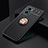 Funda Silicona Carcasa Ultrafina Goma con Magnetico Anillo de dedo Soporte SD2 para Xiaomi Redmi 11 Prime 5G Oro y Negro
