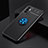 Funda Silicona Carcasa Ultrafina Goma con Magnetico Anillo de dedo Soporte SD2 para Xiaomi Redmi Note 10 5G Azul y Negro