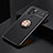 Funda Silicona Carcasa Ultrafina Goma con Magnetico Anillo de dedo Soporte SD2 para Xiaomi Redmi Note 10 Pro 5G Oro y Negro