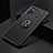 Funda Silicona Carcasa Ultrafina Goma con Magnetico Anillo de dedo Soporte SD2 para Xiaomi Redmi Note 11E Pro 5G Negro