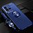 Funda Silicona Carcasa Ultrafina Goma con Magnetico Anillo de dedo Soporte SD3 para Vivo iQOO 10 Pro 5G Azul