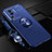 Funda Silicona Carcasa Ultrafina Goma con Magnetico Anillo de dedo Soporte SD3 para Vivo iQOO Neo7 5G Azul
