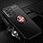 Funda Silicona Carcasa Ultrafina Goma con Magnetico Anillo de dedo Soporte SD3 para Xiaomi Mi 11i 5G Oro y Negro