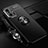 Funda Silicona Carcasa Ultrafina Goma con Magnetico Anillo de dedo Soporte SD3 para Xiaomi Mi 11T 5G Negro