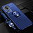 Funda Silicona Carcasa Ultrafina Goma con Magnetico Anillo de dedo Soporte SD3 para Xiaomi Mi 13 Lite 5G Azul