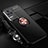 Funda Silicona Carcasa Ultrafina Goma con Magnetico Anillo de dedo Soporte SD3 para Xiaomi Poco F4 5G Oro y Negro