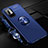 Funda Silicona Carcasa Ultrafina Goma con Magnetico Anillo de dedo Soporte SD3 para Xiaomi POCO M3 Pro 5G Azul