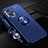 Funda Silicona Carcasa Ultrafina Goma con Magnetico Anillo de dedo Soporte SD3 para Xiaomi Redmi Note 11T Pro+ Plus 5G Azul