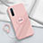 Funda Silicona Carcasa Ultrafina Goma con Magnetico Anillo de dedo Soporte T01 para Oppo K7 5G Rosa