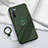 Funda Silicona Carcasa Ultrafina Goma con Magnetico Anillo de dedo Soporte T01 para Oppo K7 5G Verde