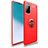 Funda Silicona Carcasa Ultrafina Goma con Magnetico Anillo de dedo Soporte T01 para Samsung Galaxy S20 Rojo