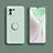 Funda Silicona Carcasa Ultrafina Goma con Magnetico Anillo de dedo Soporte T02 para Xiaomi Mi 11 Lite 5G Menta Verde