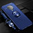 Funda Silicona Carcasa Ultrafina Goma con Magnetico Anillo de dedo Soporte T03 para Xiaomi Redmi K30 Pro 5G Azul