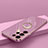 Funda Silicona Carcasa Ultrafina Goma con Magnetico Anillo de dedo Soporte T04 para Samsung Galaxy S22 Ultra 5G Morado