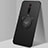 Funda Silicona Carcasa Ultrafina Goma con Magnetico Anillo de dedo Soporte T05 para Xiaomi Redmi K20 Negro