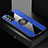 Funda Silicona Carcasa Ultrafina Goma con Magnetico Anillo de dedo Soporte X01L para Oppo A93 5G Azul