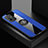 Funda Silicona Carcasa Ultrafina Goma con Magnetico Anillo de dedo Soporte X01L para Oppo A94 5G Azul
