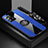 Funda Silicona Carcasa Ultrafina Goma con Magnetico Anillo de dedo Soporte X01L para Samsung Galaxy A13 4G Azul