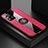 Funda Silicona Carcasa Ultrafina Goma con Magnetico Anillo de dedo Soporte X01L para Samsung Galaxy A52 4G Rojo