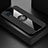 Funda Silicona Carcasa Ultrafina Goma con Magnetico Anillo de dedo Soporte X01L para Samsung Galaxy F12 Negro