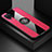 Funda Silicona Carcasa Ultrafina Goma con Magnetico Anillo de dedo Soporte X01L para Samsung Galaxy M12 Rojo