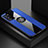 Funda Silicona Carcasa Ultrafina Goma con Magnetico Anillo de dedo Soporte X01L para Samsung Galaxy Note 20 5G Azul