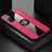 Funda Silicona Carcasa Ultrafina Goma con Magnetico Anillo de dedo Soporte X01L para Samsung Galaxy S20 FE 4G Rojo