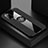 Funda Silicona Carcasa Ultrafina Goma con Magnetico Anillo de dedo Soporte X01L para Samsung Galaxy S20 Negro