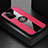 Funda Silicona Carcasa Ultrafina Goma con Magnetico Anillo de dedo Soporte X01L para Xiaomi Poco F3 5G Rojo
