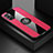 Funda Silicona Carcasa Ultrafina Goma con Magnetico Anillo de dedo Soporte X01L para Xiaomi POCO M3 Pro 5G Rojo