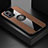Funda Silicona Carcasa Ultrafina Goma con Magnetico Anillo de dedo Soporte X01L para Xiaomi Redmi 10 5G Marron