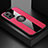 Funda Silicona Carcasa Ultrafina Goma con Magnetico Anillo de dedo Soporte X01L para Xiaomi Redmi 10 5G Rojo