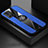 Funda Silicona Carcasa Ultrafina Goma con Magnetico Anillo de dedo Soporte X01L para Xiaomi Redmi Note 11 4G (2021) Azul