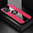 Funda Silicona Carcasa Ultrafina Goma con Magnetico Anillo de dedo Soporte X01L para Xiaomi Redmi Note 11T Pro 5G Rojo