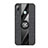 Funda Silicona Carcasa Ultrafina Goma con Magnetico Anillo de dedo Soporte X02L para Samsung Galaxy A20 Negro