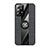 Funda Silicona Carcasa Ultrafina Goma con Magnetico Anillo de dedo Soporte X02L para Samsung Galaxy A52s 5G Negro