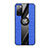 Funda Silicona Carcasa Ultrafina Goma con Magnetico Anillo de dedo Soporte X02L para Samsung Galaxy S20 FE (2022) 5G Azul