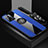 Funda Silicona Carcasa Ultrafina Goma con Magnetico Anillo de dedo Soporte X03L para Oppo A77 5G Azul