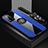 Funda Silicona Carcasa Ultrafina Goma con Magnetico Anillo de dedo Soporte X03L para Oppo A93s 5G Azul