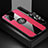 Funda Silicona Carcasa Ultrafina Goma con Magnetico Anillo de dedo Soporte X03L para Samsung Galaxy S20 Rojo