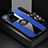 Funda Silicona Carcasa Ultrafina Goma con Magnetico Anillo de dedo Soporte X03L para Samsung Galaxy S20 Ultra Azul