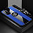 Funda Silicona Carcasa Ultrafina Goma con Magnetico Anillo de dedo Soporte X03L para Xiaomi Poco F3 5G Azul